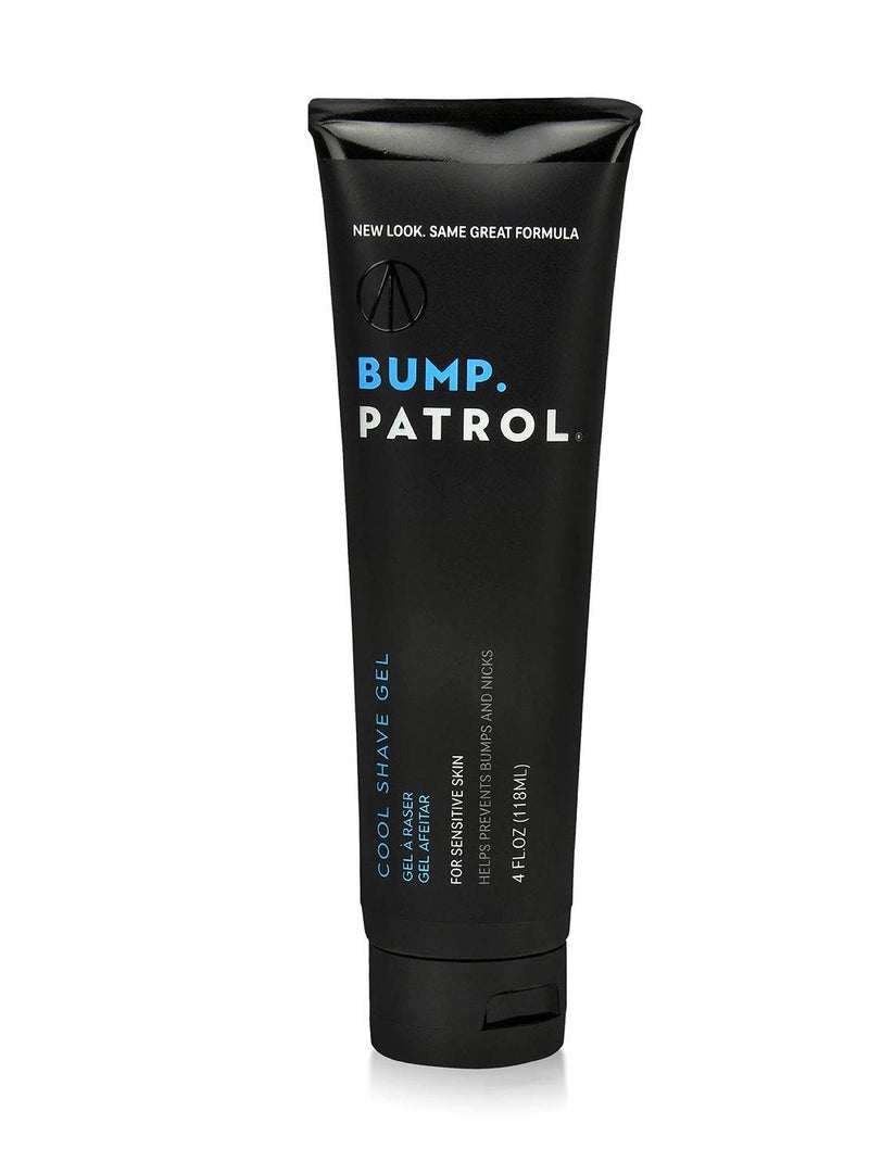 Bump Patrol Cool Shave Gel - Sensitive Clear Shaving Gel with Menthol Prevents Razor Burn, Bumps, Ingrown Hair - 4 Ounces - Image 1