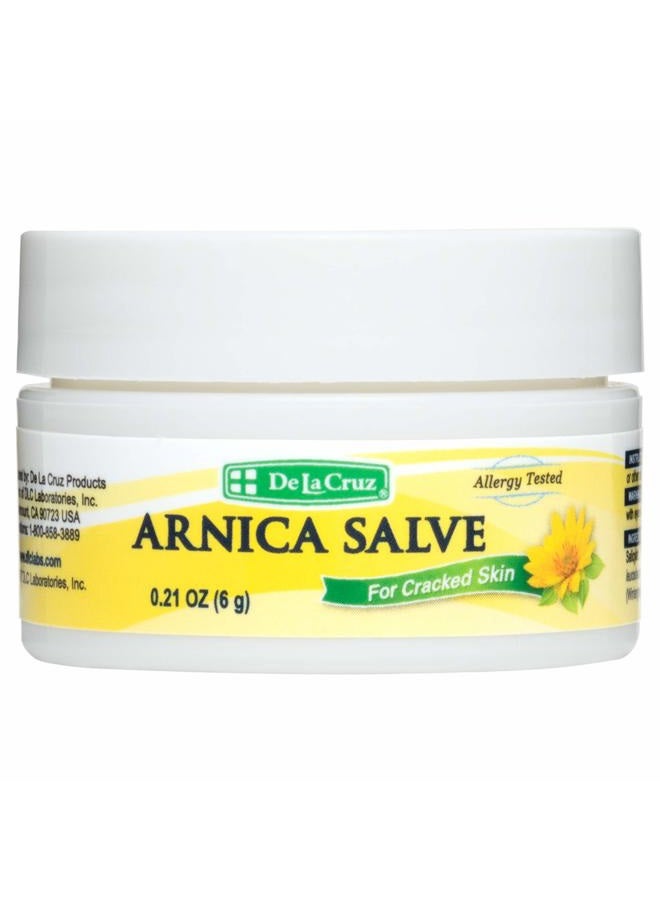 De La Cruz Arnica Salve, Foot Cream for Dry and Cracked Feet and Moisturizing Hand Salve for Dry Hands, 24 Hour Moisture for Dry and Rough Skin (Trial Size) - Image 1