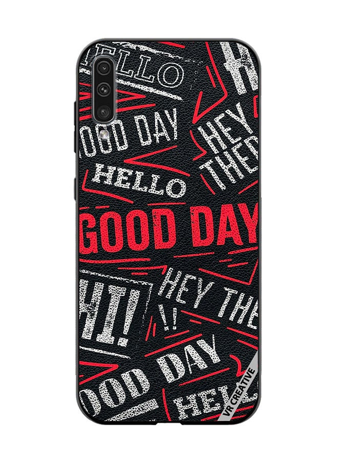 VR CREATIVE Protective Case Cover For Samsung Galaxy A50/A50s Hello There Good Day Design Multicolour - Image 1