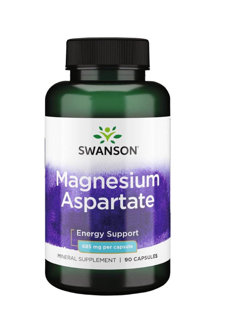 Swanson Magnesium Aspartate 685 mg 90 Capsules