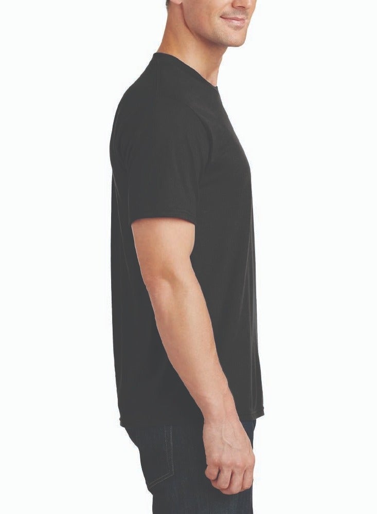 PRINTSHOP4ME Men's Black Colour Drip Tshirt - Round Neck Short Sleeve Tshirt - Soft and Comfortable Adult Men Drip Design Tshirt - Perfect for Everyday Wear - Image 3