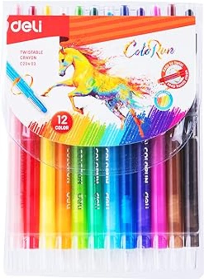 Deli Coloring Product School Crayon C20403 Assorted