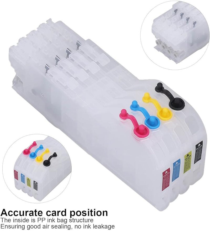 LC3029 مجموعة خراطيش الحبر 4 قطع أرجواني أزرق أصفر أسود تصميم مقاوم للتسرب شريحة ثابتة - Image 4