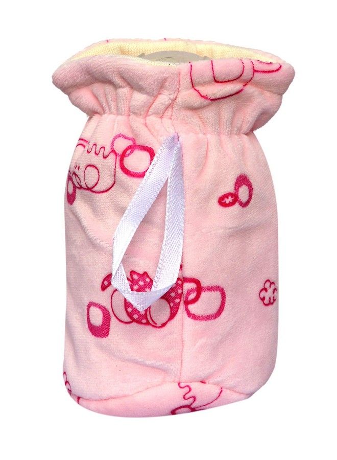 Alya Stretchable Soft Velvet Plush Attractive Overall Elephant Prints Baby Feeding Cover With Holding Strap Suitable For 40Ml 50Ml 60Ml Feeding Broad And Narrow Neck Feeding Bottles(Pack Of 1) - Image 3