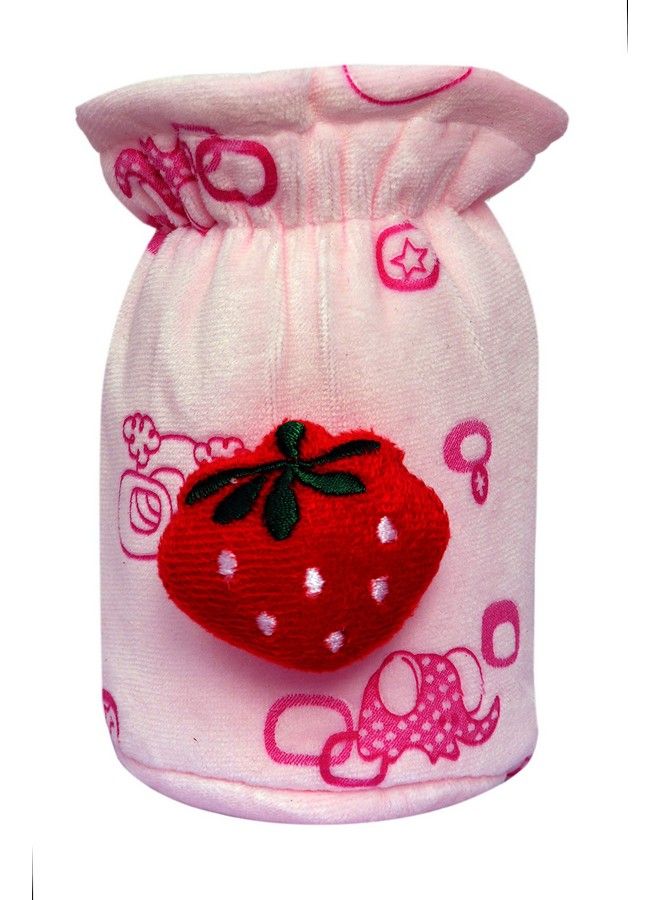 Alya Stretchable Soft Velvet Plush Attractive Overall Elephant Prints Baby Feeding Cover With Holding Strap Suitable For 40Ml 50Ml 60Ml Feeding Broad And Narrow Neck Feeding Bottles(Pack Of 1) - Image 1