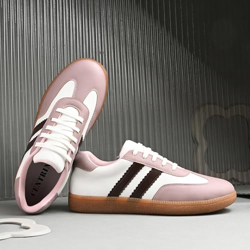 Centrino Women Sneaker | Cushioned Insole for Comfort | Stylish Lace-Up Design | Perfect for Casual Outfit for Girls 9781-7 Pink - Image 4