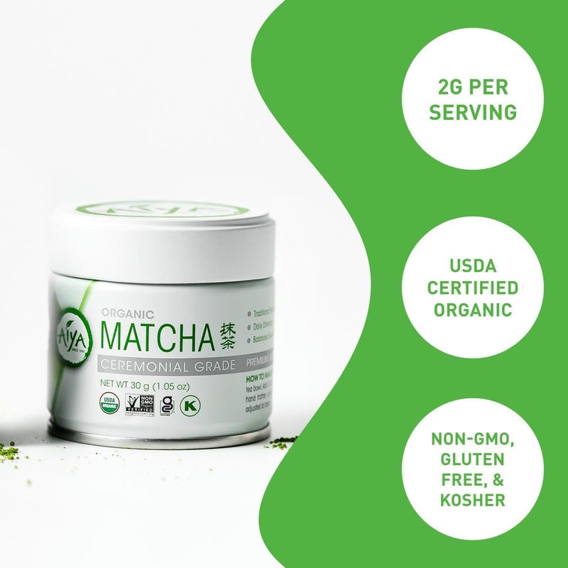AIYA SINCE 1888 Aiya Organic Ceremonial Matcha Tea - 30g - Image 3