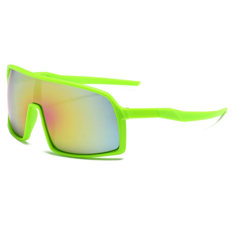 Generic Square Photochromic Sunglasses Unisex green frame multicolored film 