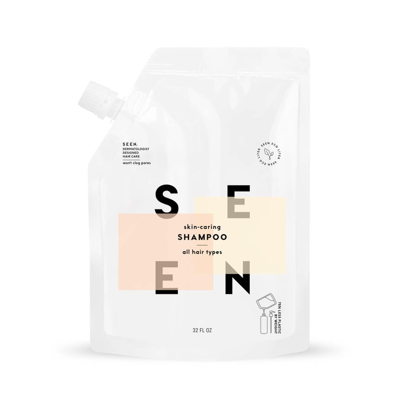 SEEN Shampoo EcoRefill NonComedogenic  SulfateFree Hair Shampoo DermatologistDeveloped  Safe for Sensitive Eczema  Acne Prone Skin
