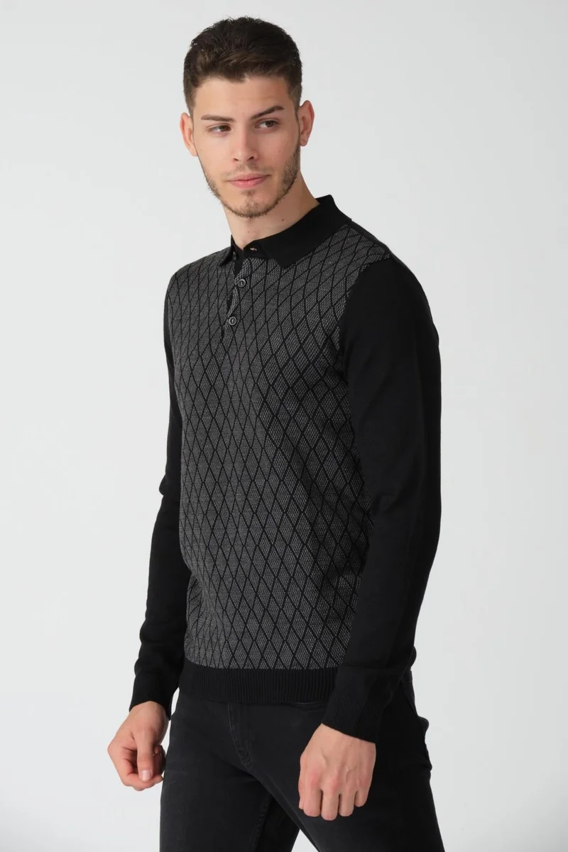 الكسندر جاردي Polo Neck Knitwear Sweater (E20-AGEZE)