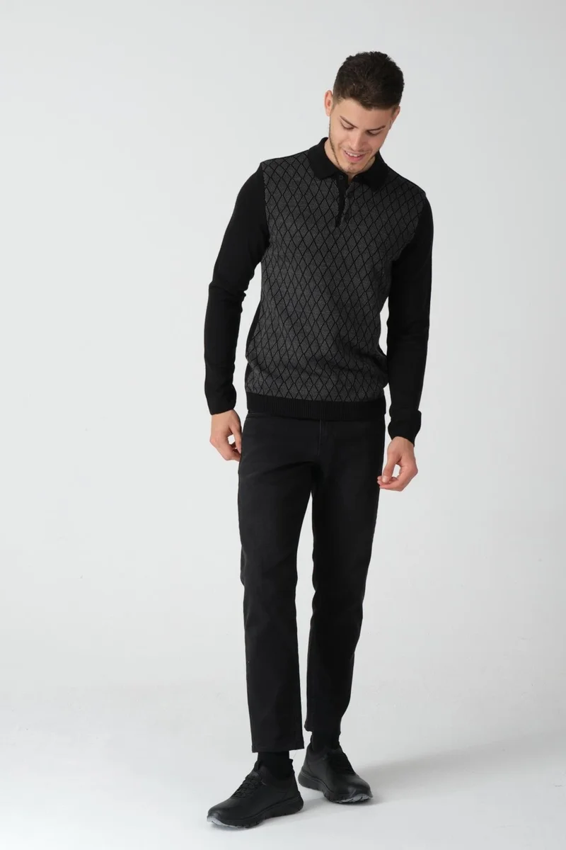 الكسندر جاردي Polo Neck Knitwear Sweater (E20-AGEZE)