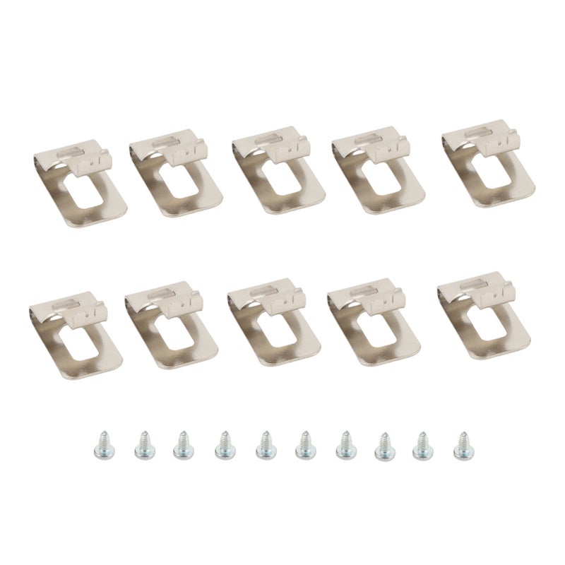 10 Sets Stainless Steel Belt Clips with Screws N169778 Deformation Proof Belt Clip Hook Drill Tool Kit for 20V MAX Tool - Image 1