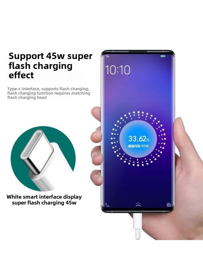 Applicable OPPOA3 Charger OPPOA35G Charging Line 45W Data Line Extended OPPOA3X Charging Head A3X5-Color:45w Charger + Flash Charging Cable 2.1m Oppoa3/x Dedicated  - Image 3