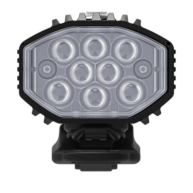 LEZYNE Micro Drive Bicycle USB Rechargeable IPX7 Waterproof White LED Front Light w/Multiple Solid & Flash Modes | Integrated Silicone Rubber Strap Mount, Black Satin - Image 4