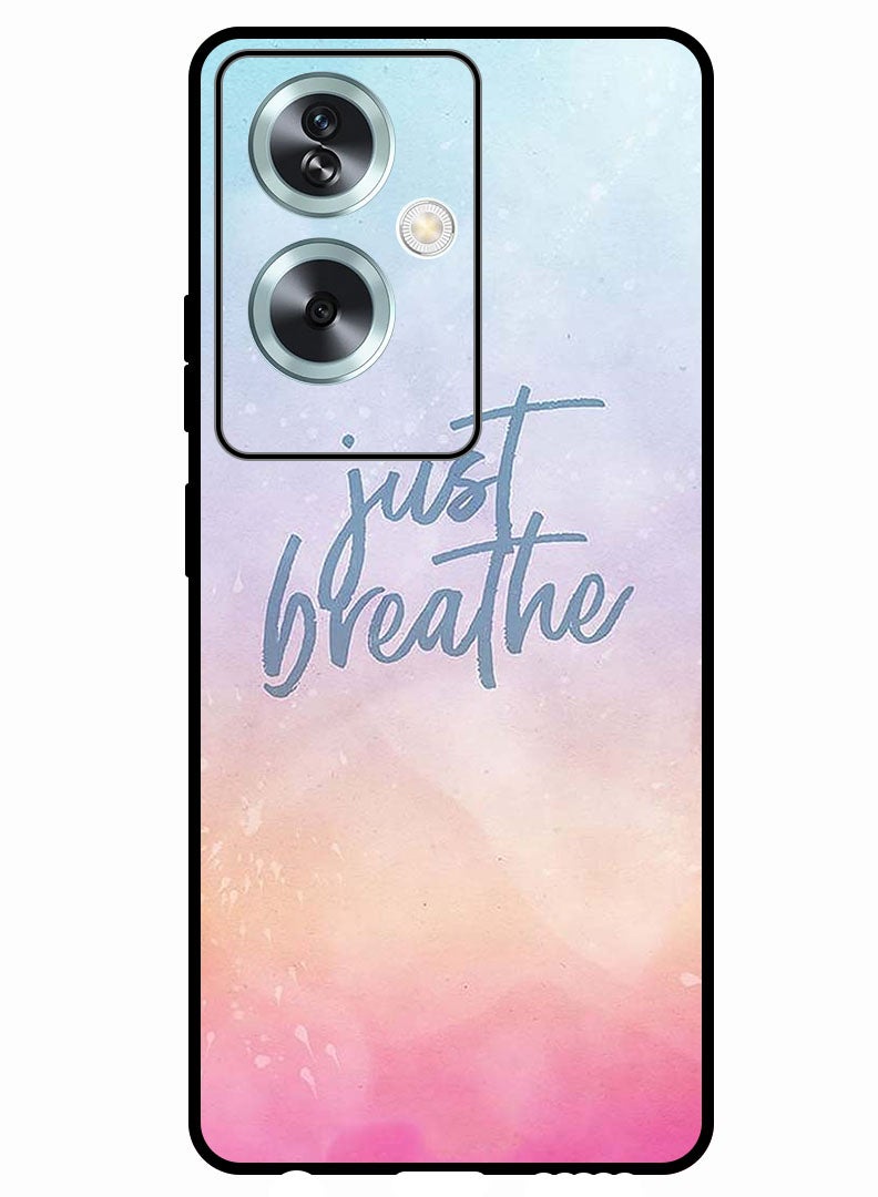 Theodor Protective Case Anti Scratch Shock Proof Bumper Cover For Oppo A79 5G Just Breathe - Image 1