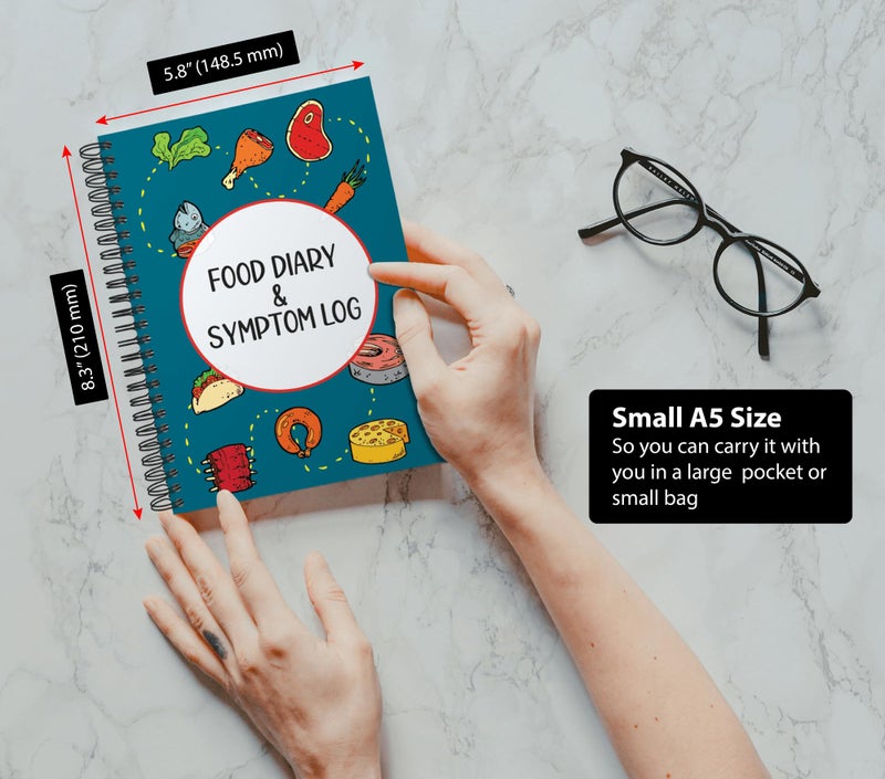 OptiLiving Publishing Food Diary and Symptom Log - Track How Your Diet Affects Your Symptoms | for IBS, Allergies, Intolerance, Crohnâ€™s/IBD | A5 (5.8â€ x 8.3â€) Spiral Bound - Image 5