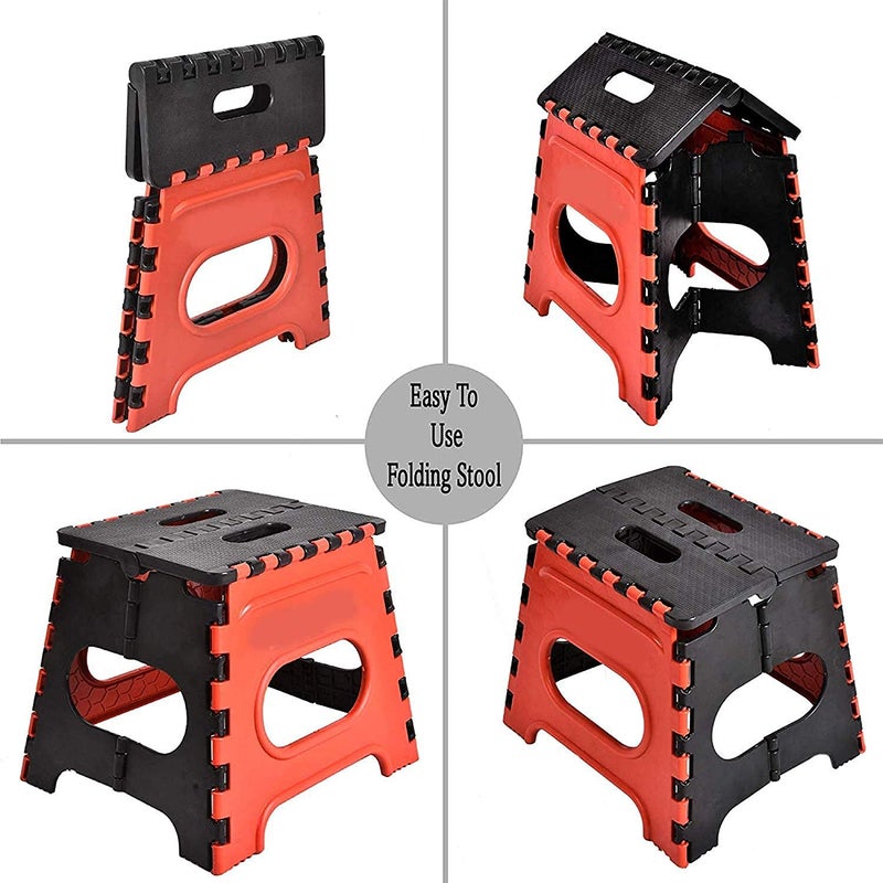 Elexiq 12 inch Super Strong Adjustable Portable Folding Step Stool for Adults and Kids Kitchen Stepping Stools Garden Step StoolHome Office NurseryTraveling Stepping StoolMulticolours - Image 3