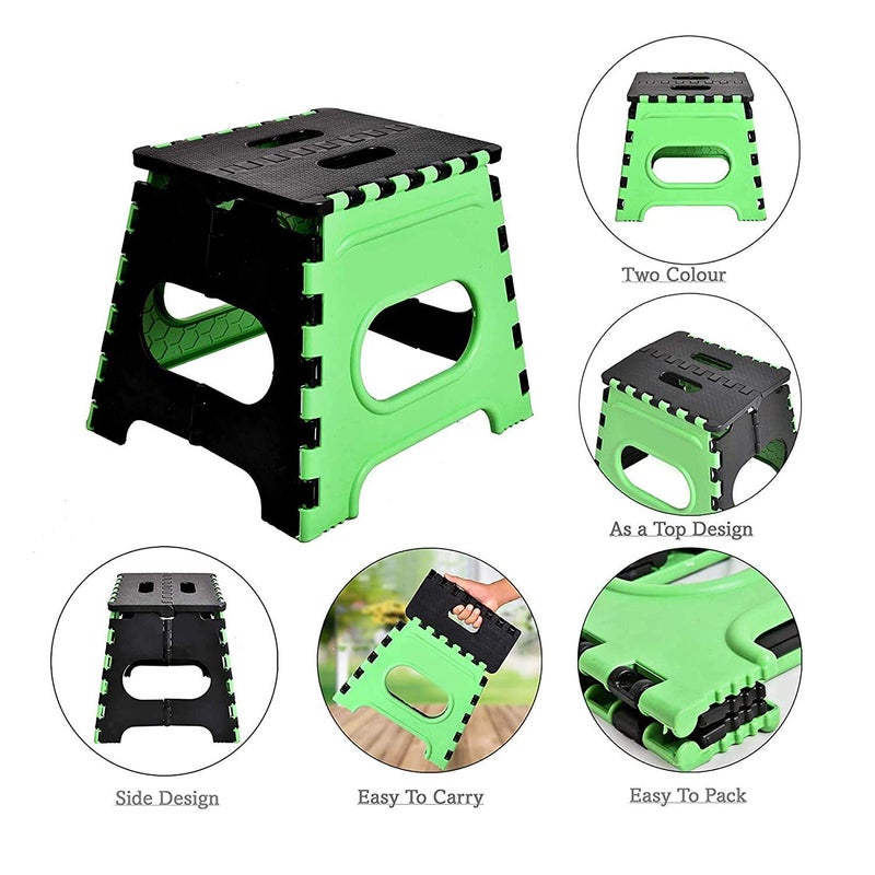 Elexiq 12 inch Super Strong Adjustable Portable Folding Step Stool for Adults and Kids Kitchen Stepping Stools Garden Step StoolHome Office NurseryTraveling Stepping StoolMulticolours - Image 4