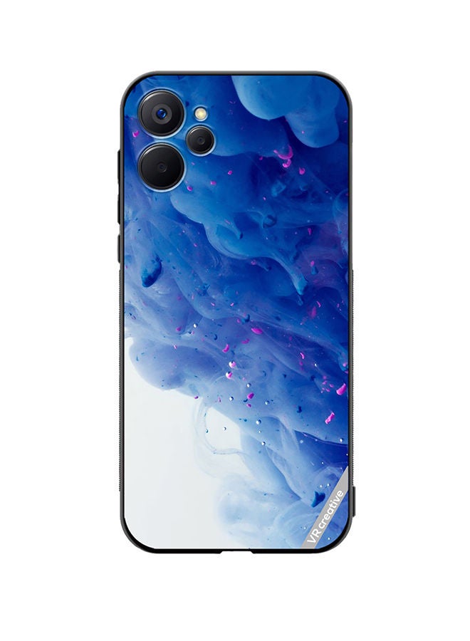 VR CREATIVE Protective Case Cover For Realme 9i 5G Blue Abstract Design Multicolour - Image 1
