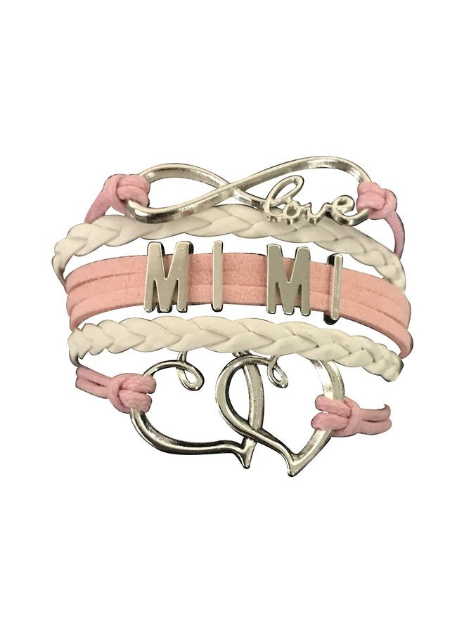 Infinity Collection Mimi Gift, Mimi Pink Infinity Charm Bracelet for Women, Mimi Jewelry, Gift for Grandma, Grandma Jewelry, Gender Reveal - Image 1