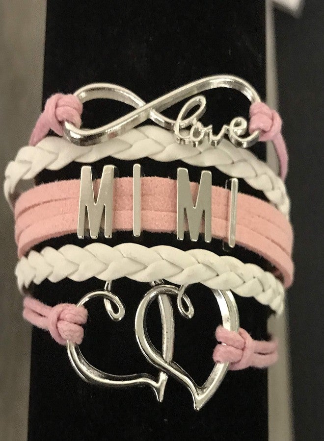 Infinity Collection Mimi Gift, Mimi Pink Infinity Charm Bracelet for Women, Mimi Jewelry, Gift for Grandma, Grandma Jewelry, Gender Reveal - Image 2