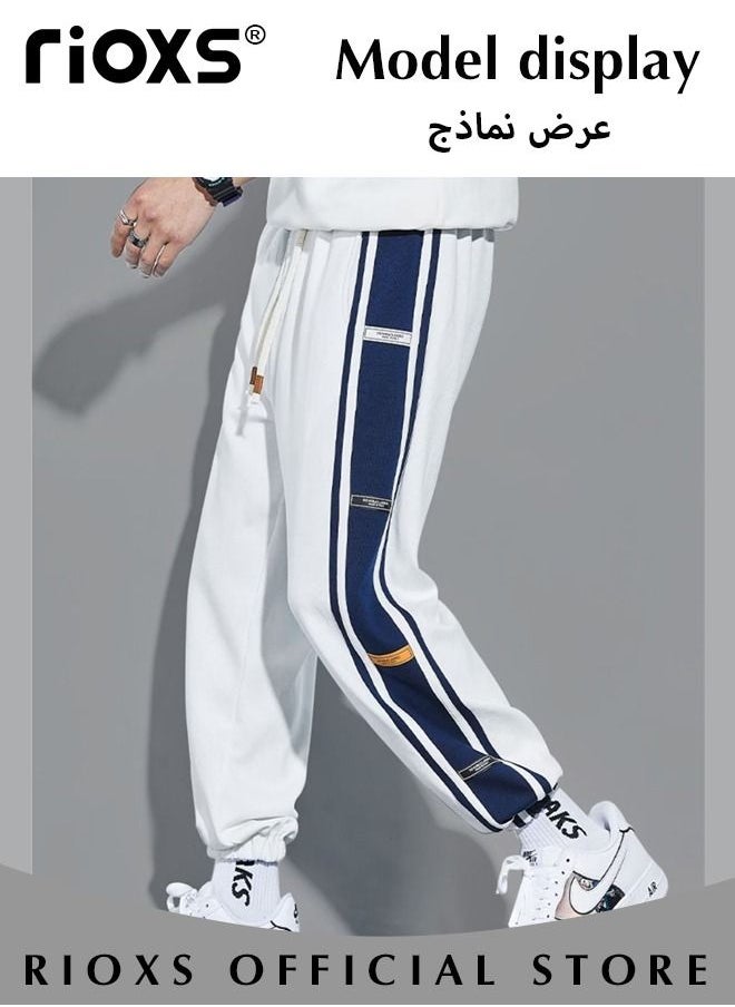 ريوكس - بنطلون رياضي فضفاض رجالي غير رسمي للركض والمشي تجريب سراويل بدنية مع جيوب - Image 1