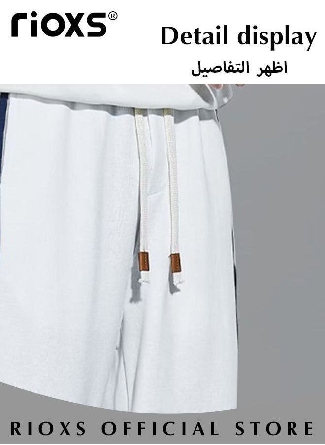 ريوكس - بنطلون رياضي فضفاض رجالي غير رسمي للركض والمشي تجريب سراويل بدنية مع جيوب - Image 1