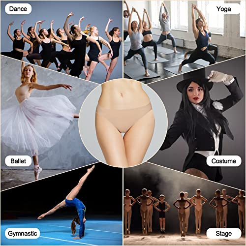 MOLLDAN Pro Dance Ballet Briefs for Women and Girls Seamless Gymnastics Underpants Dancer Beige Bottoms Ballerina Underwear(8C11-1) - Image 5