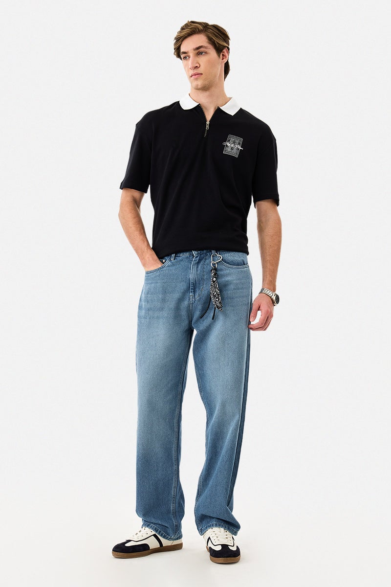 SNITCH Washed Baggy Jeans - Image 2