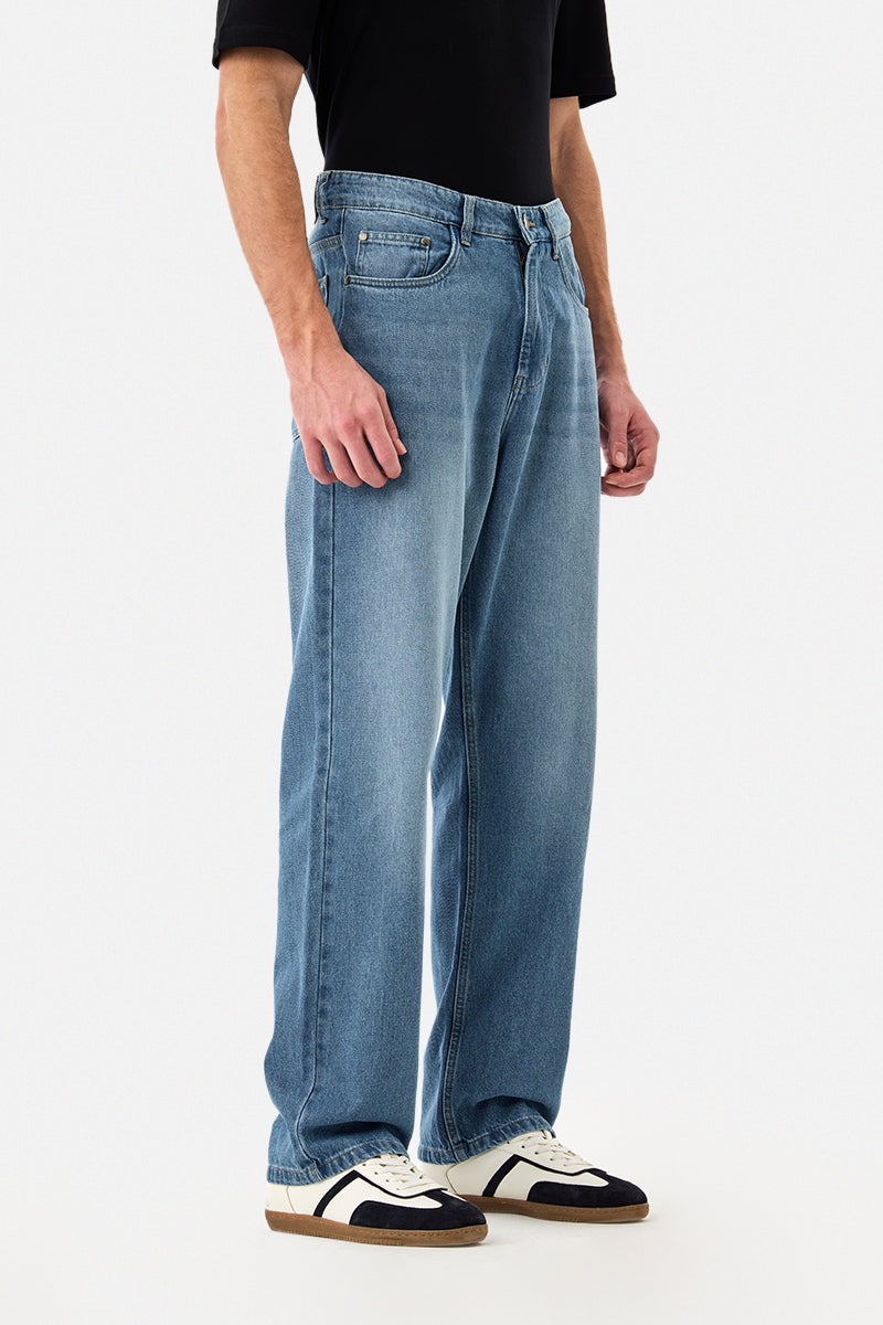 SNITCH Washed Baggy Jeans - Image 4