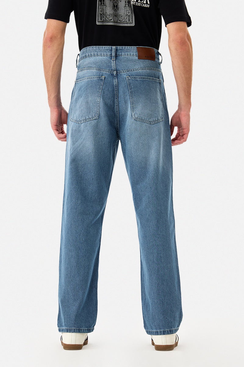 SNITCH Washed Baggy Jeans - Image 5