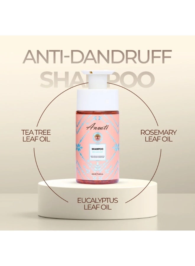 Anvati nti Dandruff Shampoo 250ml – Scalp Care Hair Cleanser for Flake-Free, Healthy, Refreshing Hair - Image 5