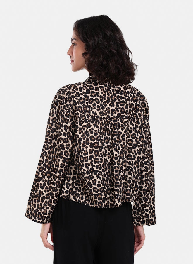 Clue Leopard Print Shirt - Image 4