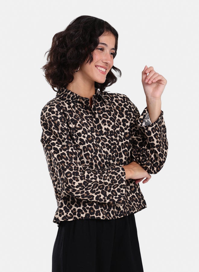 Clue Leopard Print Shirt - Image 3