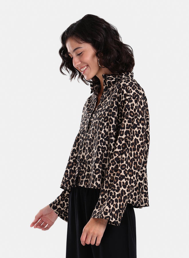 Clue Leopard Print Shirt - Image 2