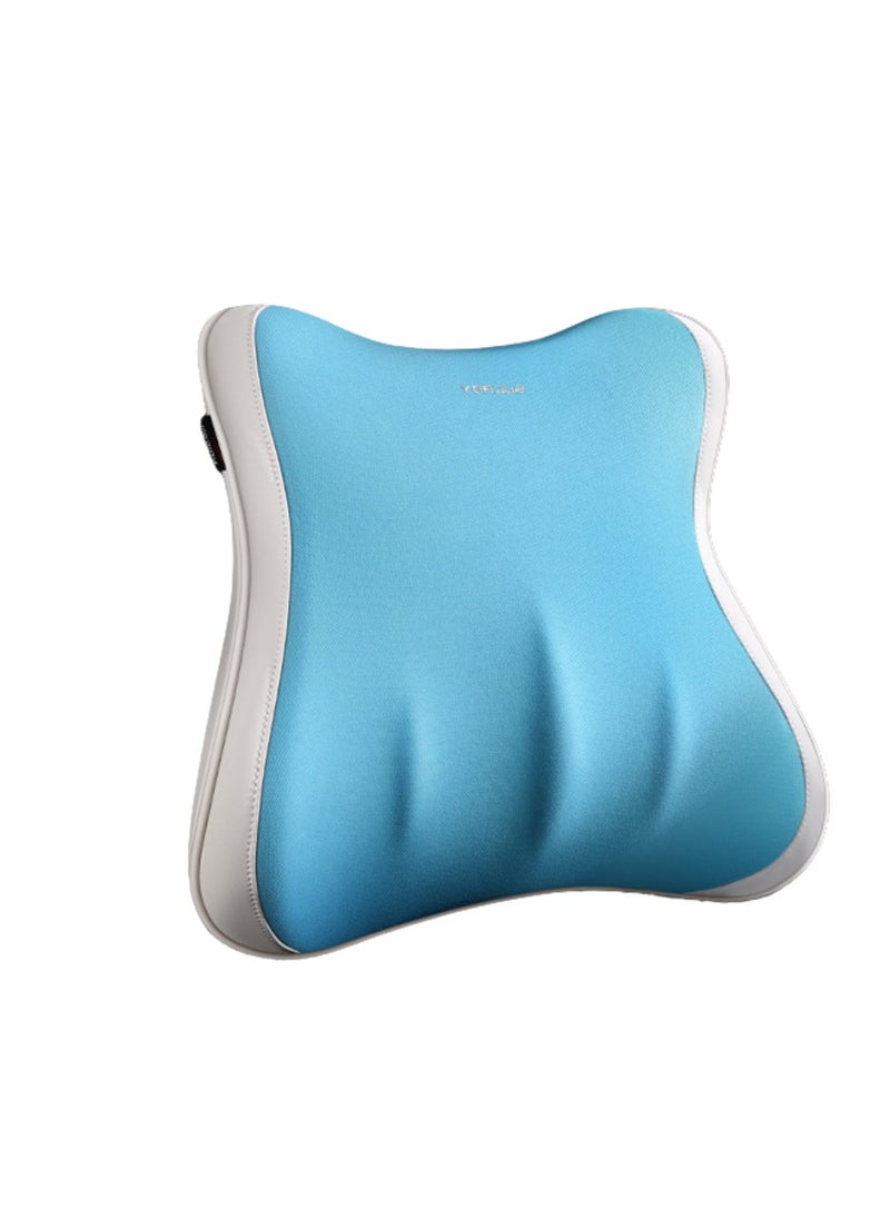 Generic Ergonomic Back Support Cushion You'll be super comfortable with this stylish blue back support cushion, perfect for use in the car and in the office back support pillow  - Image 2