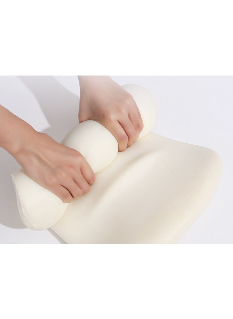 Generic Ergonomic Back Support Cushion You'll be super comfortable with this stylish blue back support cushion, perfect for use in the car and in the office back support pillow  - Image 4