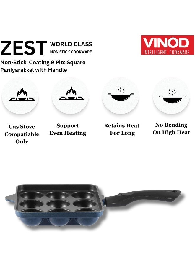 VINOD مقلاة فينو زست غير لاصقة مربعة لصنع البانيارام - Image 3