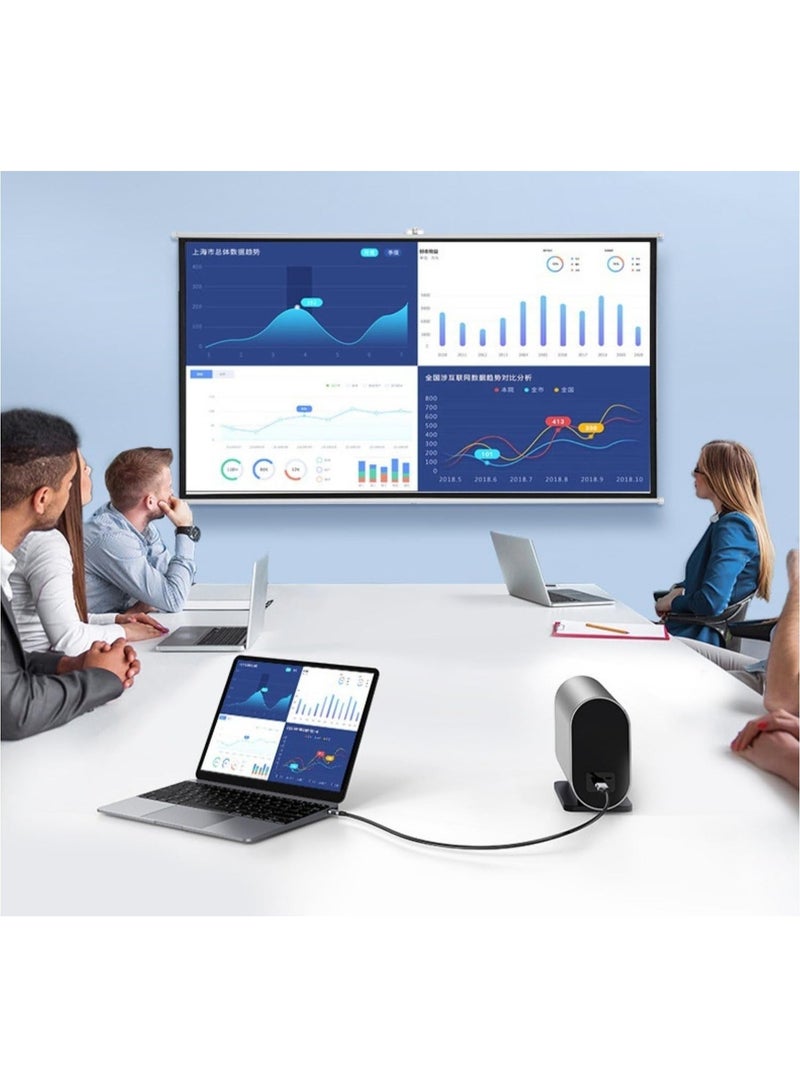 USB C to HDMI Cable, 4K@30Hz Type C to HDMI Cable, 6.6ft HDMI Cord Compatible with Thunderbolt 3/4 for iPhone 15 Series, MacBook, iPad, iMac, Android Phone, Surface Book and More - Image 3