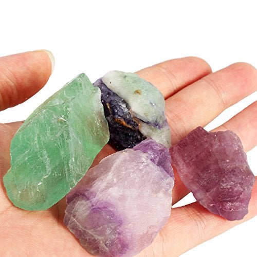 rockcloud 1 lb Natural Crystals Raw Rough Stones for Cabbing,Tumbling,Cutting,Lapidary,Polishing,Reiki Crytsal Healing,Fluorite - Image 3