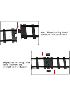 Generic 1 Pcs Train Tracks Accessories Cross Train Track Railroad Building Toy Railway Rail with 14 Snaps 9015 Trains Set,Gifts for 3 4 5 6 7 8+ Year Old Kids (Size：6cm-2.36in)  - Image 3