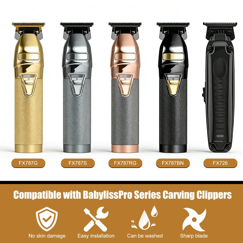 COSYONALL Trimmer Replacement Blade for Babyliss Pro All FX787 & FX726 Hair Trimmers,DLC 2.0 Clipper Replacement Blades Compatible with BaByliss Barberology Trimmer Blades,Black - Image 4