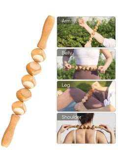 Arabest 2 Pieces Wood Massage Tools Gua Sha Board Handheld Wooden Scraper Massage Rollers Lymphatic Drainage Tool for Release Cellulite Sore Muscle  - Image 4