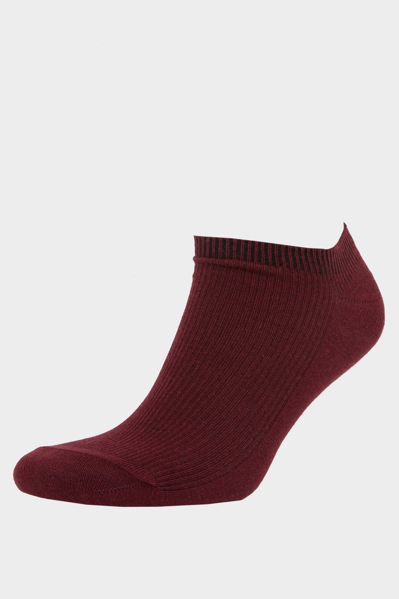 DeFacto Red Woman Woman Comfortable Elastic 7 Piece Cotton Ankle Socks Casual - Image 2