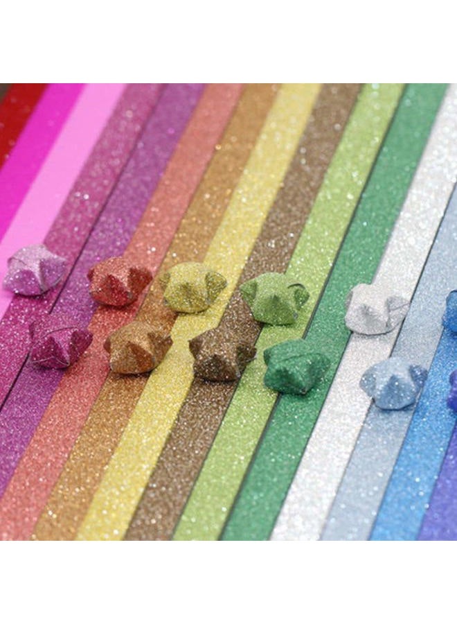 QTFHR Yeooyoor Origami Stars Papers Package DIY Paper, 360 Sheets - 18 Colors ( Glitter Origami Stars) - Image 4