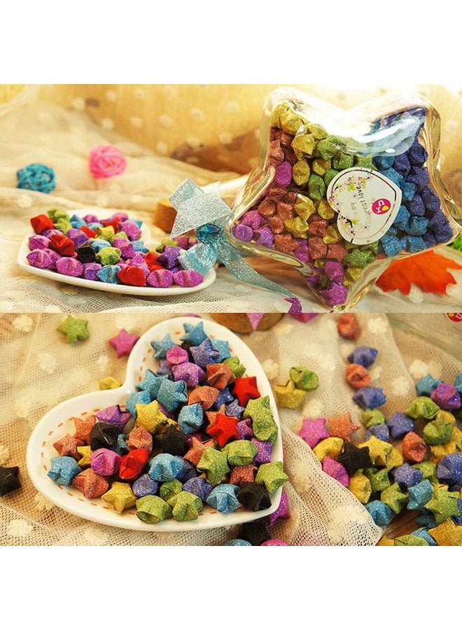 QTFHR Yeooyoor Origami Stars Papers Package DIY Paper, 360 Sheets - 18 Colors ( Glitter Origami Stars) - Image 5