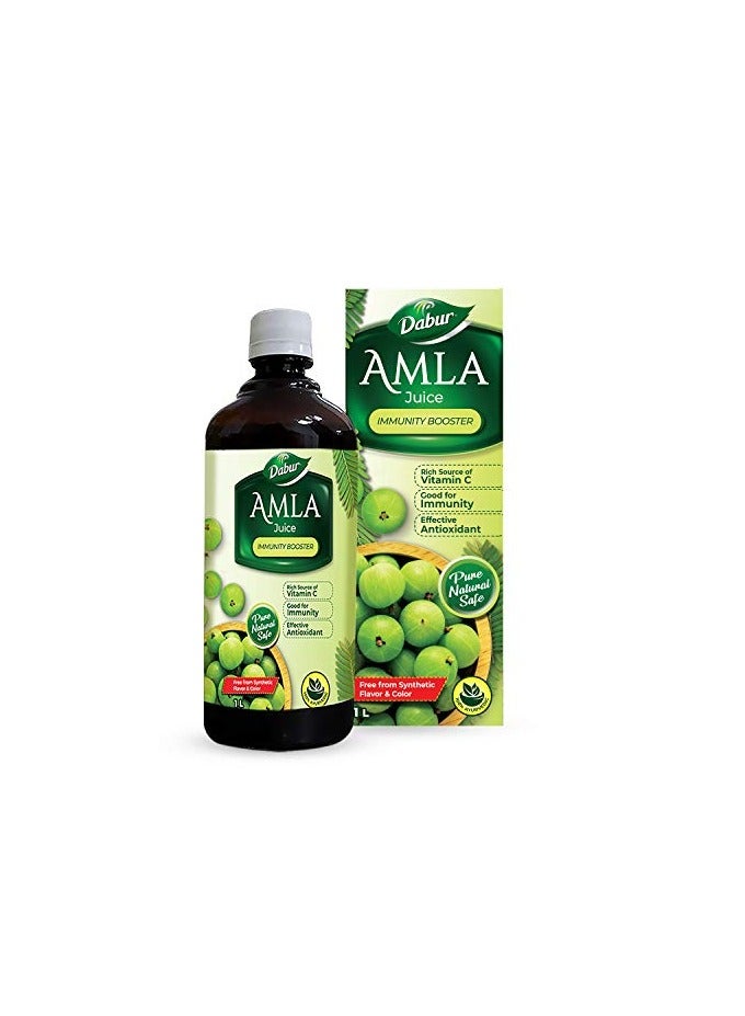 Dabur عصير دابر أملاء - مصادر غنية بفيتامين C - عصير صحي 100% أيورفيدي - 1 لتر - Image 1