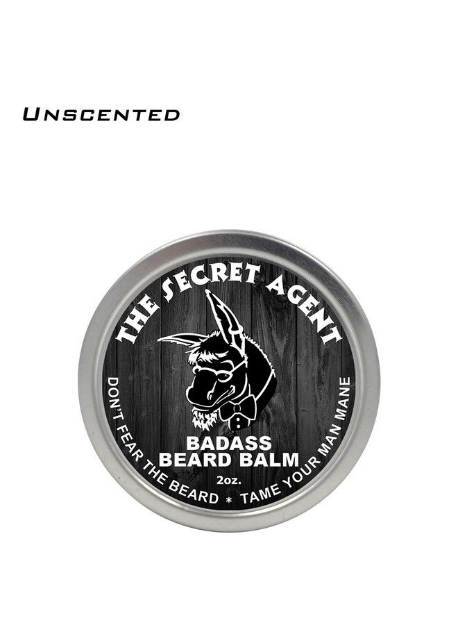 Badass Beard Care Beard Balm Secret Agent Scent 2 Oz All Natural Ingredients Keeps Beard And Mustache Full Soft And Healthy Reduce Itchy And Flaky Skin Promote Healthy Growth - Image 3