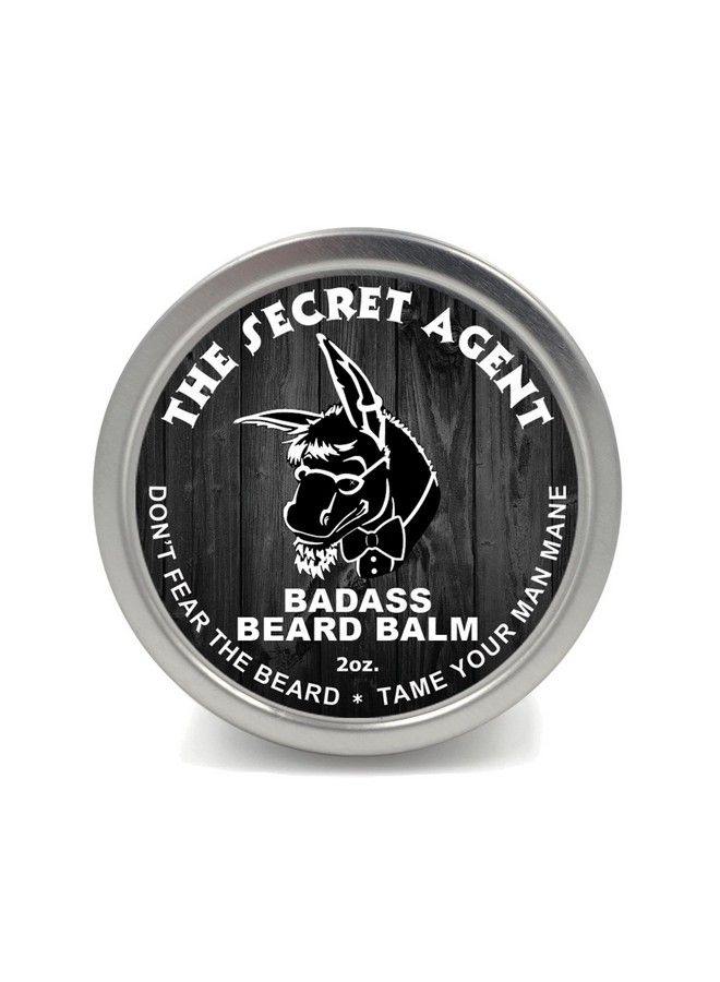 Badass Beard Care Beard Balm Secret Agent Scent 2 Oz All Natural Ingredients Keeps Beard And Mustache Full Soft And Healthy Reduce Itchy And Flaky Skin Promote Healthy Growth - Image 2