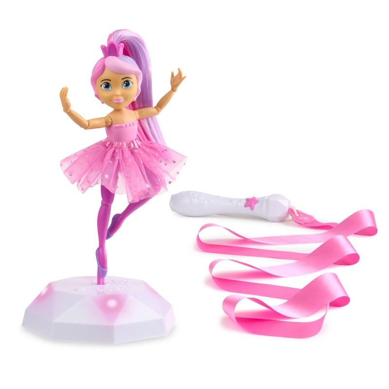 WowWee Twirl Along Dancing Doll Lena Ballerina with Wand and LightUp Stage Ages 3 - Image 2